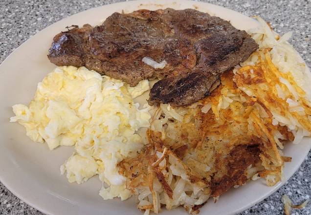 Order Steak and Eggs (10 oz) food online from Fleetwood diner store, Ann Arbor on bringmethat.com