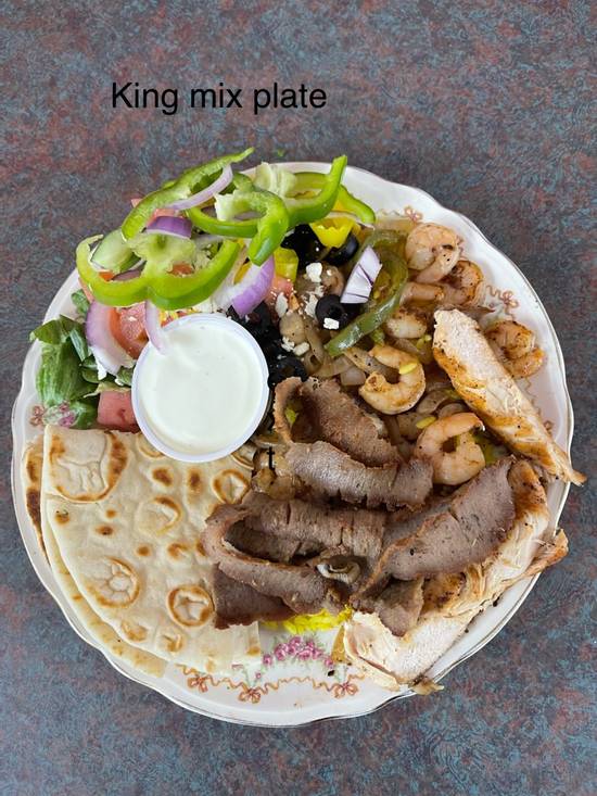 Order Mix Grill Plate food online from Gyros King store, Nashville on bringmethat.com