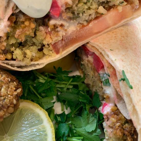 Order Falafel Wedge    VG, GF food online from Mediterraneaneat All With Olive Oil store, Dallas on bringmethat.com