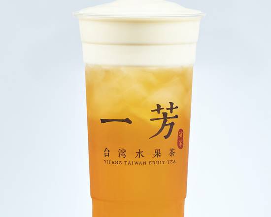 Order Cheese Creamer Green Tea 芝士奶蓋綠茶 food online from Yi Fang Taiwan Fruit Tea store, Berkeley on bringmethat.com