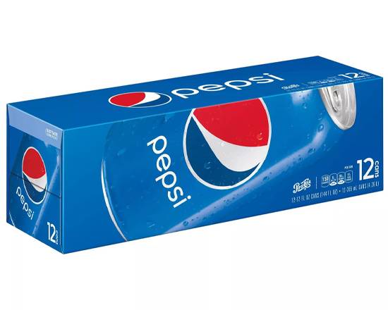 Order Pepsi 12 Pack Cans food online from Power Market 3048 store, Fairfield on bringmethat.com