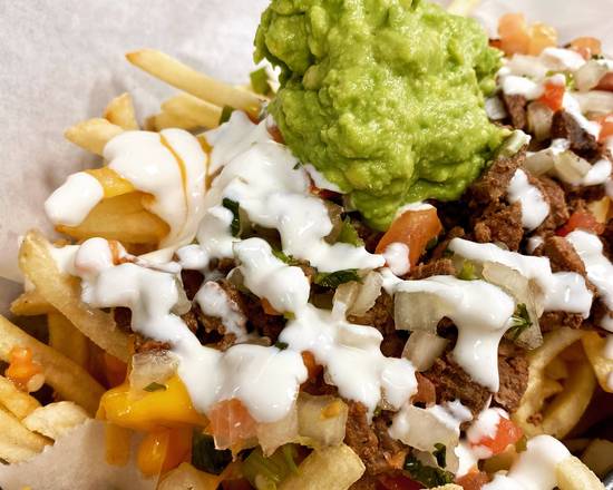 Order Sm Carne Asada Fries  food online from Tacos El Metate store, Denver on bringmethat.com