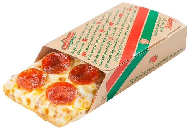 Order Pepperoni Regular Slice food online from Rocky Rococo store, Oshkosh on bringmethat.com