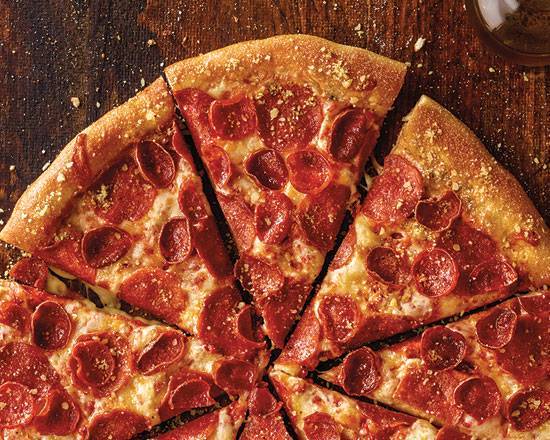 Order Crispy Thin Crust Pepperoni Magnifico Pizza food online from Marco's Pizza store, Fulshear on bringmethat.com