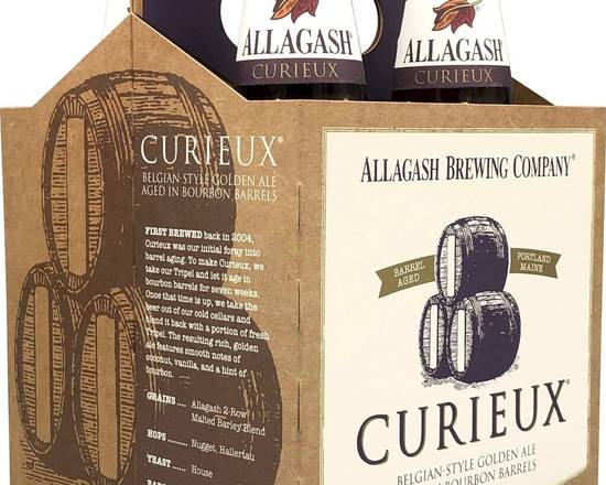 Order Allagash Curieux 4pk-12oz (10.2% ABV) food online from Silver Liquor Market store, Los Angeles on bringmethat.com