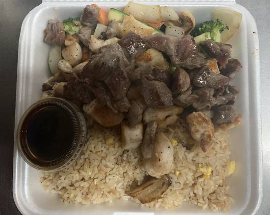 Order Chicken and Steak Hibachi food online from Oishi Japanese Express store, Biloxi on bringmethat.com
