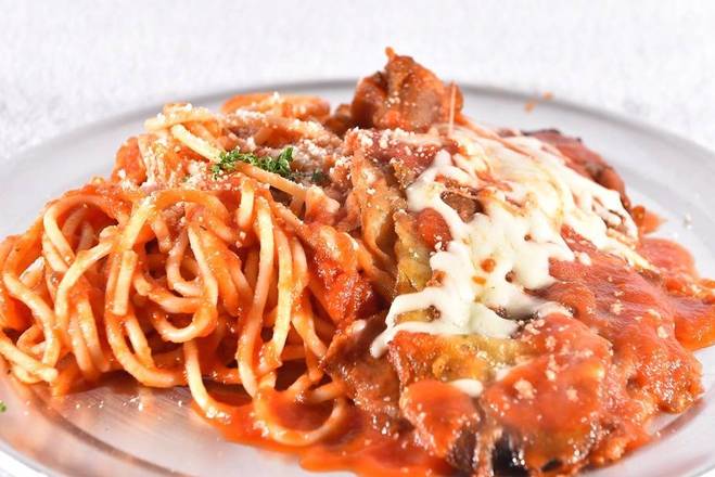Order Eggplant Parmesan food online from Freddy's Pasta and Pizza store, Gaithersburg on bringmethat.com