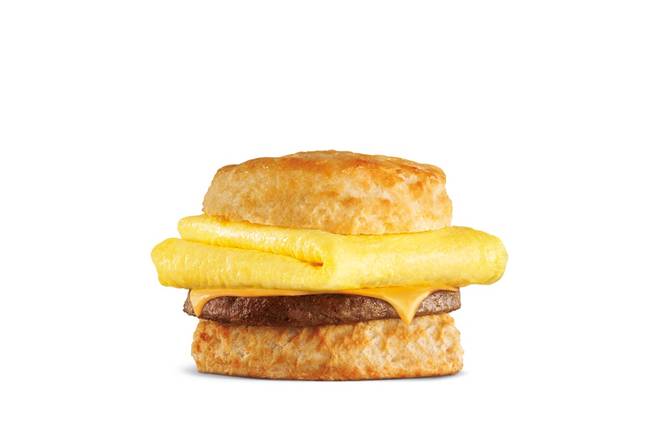 Order Sausage Egg & Cheese Biscuit food online from Carl Jr store, Westlake Village on bringmethat.com