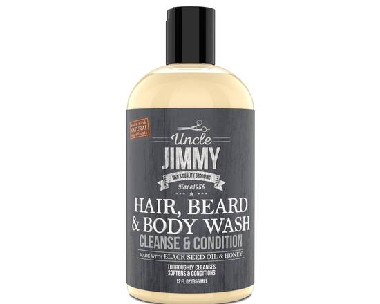 Order Uncle Jimmy Hair, Beard, and Body Wash food online from iDa Beauty Supply Store store, Middletown on bringmethat.com