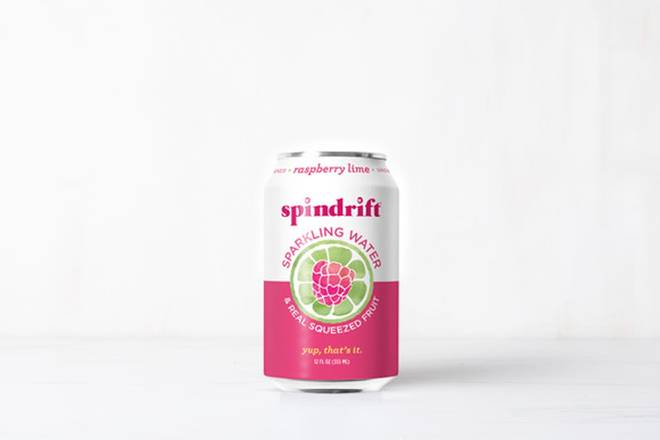 Order Raspberry Lime Spindrift (Can) food online from Mendocino Farms store, Studio City on bringmethat.com