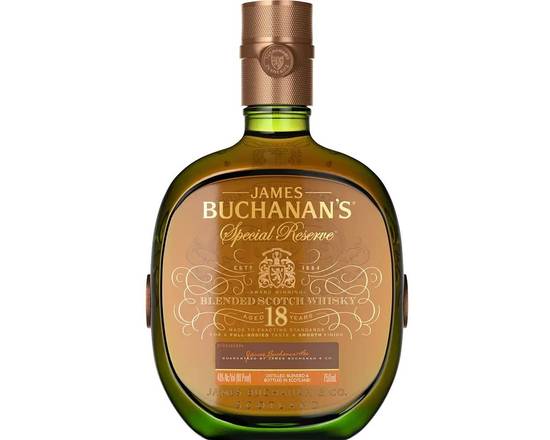Order Buchanan's 18 Year, 750mL whiskey (40.0% ABV) food online from Xtra Liquors & Wines store, WEST MIAMI on bringmethat.com