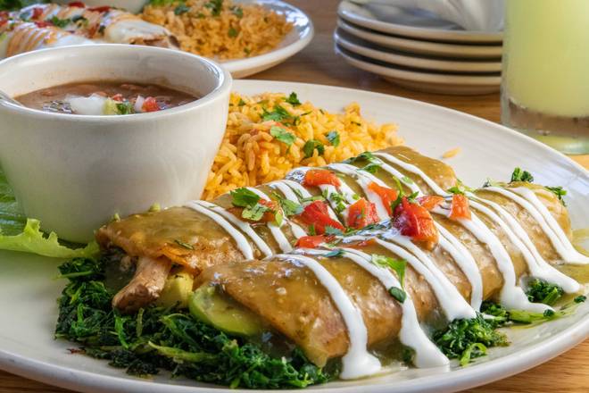 Order Avocado Enchiladas food online from El Chico store, Tulsa on bringmethat.com