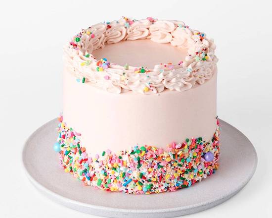 Order 6" Vanilla Creme Cake food online from Sweet Lady Jane Bakery store, Santa Monica on bringmethat.com