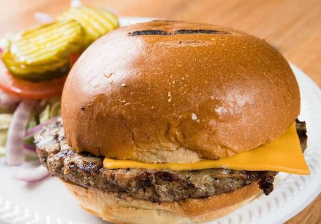 Order Regular Cheese Burger food online from The chicken shack catering store, New York on bringmethat.com