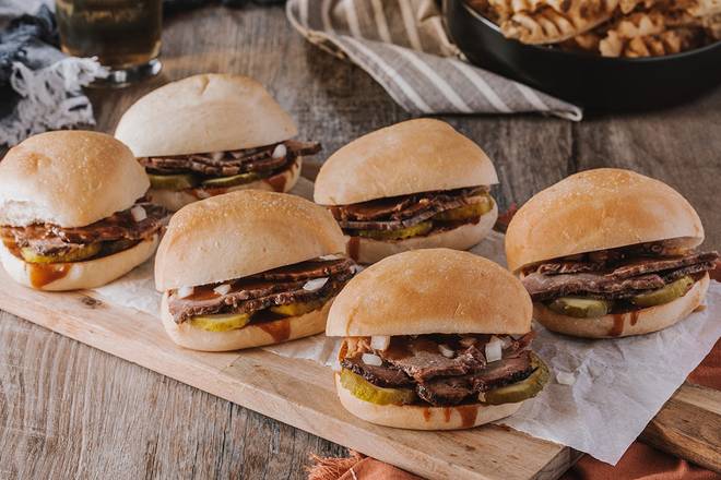 Order 6 Beef Brisket Roadies food online from Roadies Sliders store, Huntsville on bringmethat.com