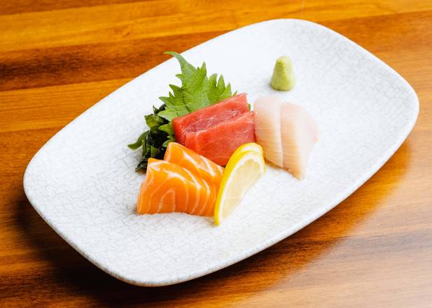 Order Sashimi Trio (6pcs) food online from OMAKAI sushi store, Aventura on bringmethat.com