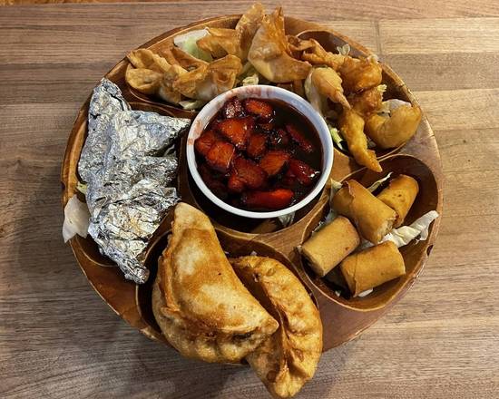 Order Appetizer Plate (for two) food online from House of joy store, La Crescenta on bringmethat.com