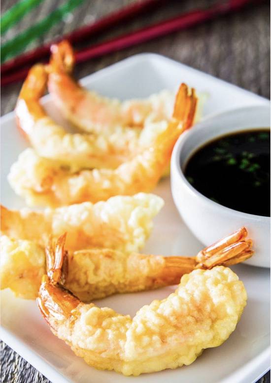 Order A14.Shrimp Tempura (5pcs) food online from Fuji Revolving Sushi Bar store, Cypress on bringmethat.com