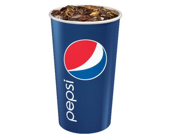Order Pepsi 22oz  food online from Ben Soft Pretzels store, Warsaw on bringmethat.com