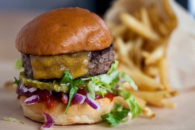 Order cheeseburger food online from Little Big Burger store, Portland on bringmethat.com