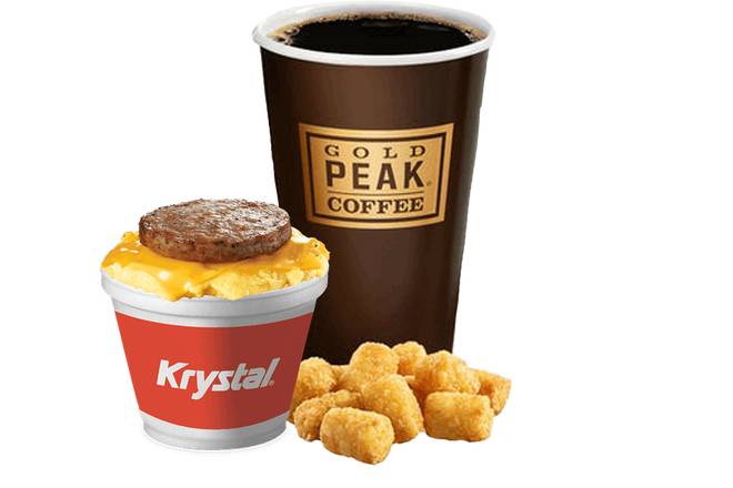 Order LOW CARB SCRAMBLER BOWL COMBO food online from Krystal on Whitesburg #HTV004 store, Huntsville on bringmethat.com