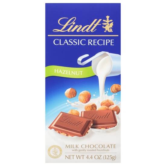 Order Lindt CLASSIC RECIPE Hazelnut Milk Chocolate Bar, 4.4 oz. food online from Cvs store, WAKEFIELD on bringmethat.com