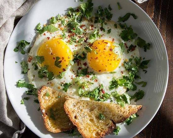 Order Sunny Side Eggs  food online from Breakfast To Door store, Mamaroneck on bringmethat.com