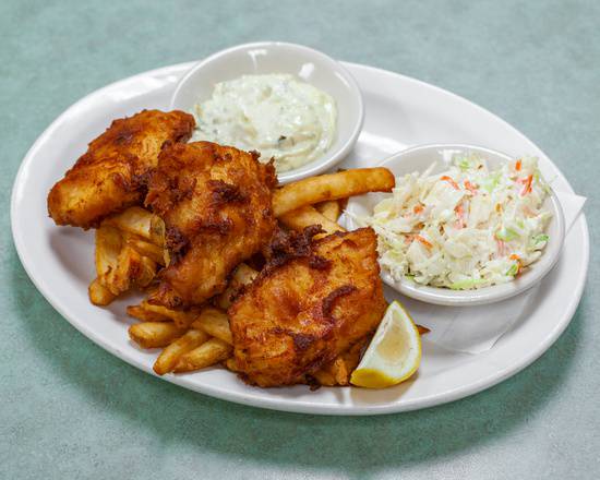 Order Fish and Chips food online from 11th Frame Restaurant And Bar store, Kenmore on bringmethat.com