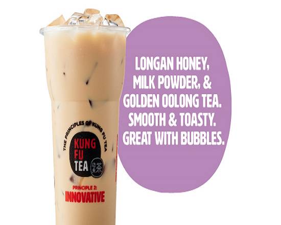 Order Hot Honey Oolong Milk Tea food online from Kung Fu Tea store, St. Petersburg on bringmethat.com