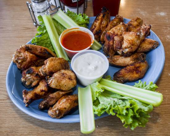 Order 12 Piece Buffalo Wings food online from Cubby's BBQ store, Hackensack on bringmethat.com