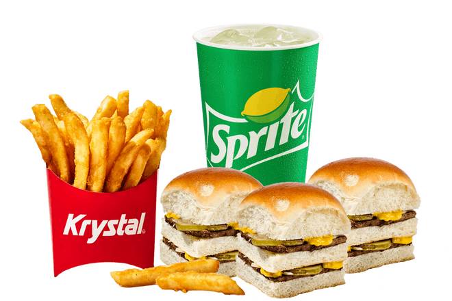 Order 3 DOUBLE KRYSTALS COMBO food online from Krystal store, Daytona Beach on bringmethat.com