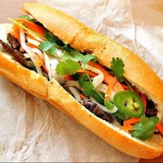 Order S4. Bánh Mì Xíu Mại food online from Thien An Sandwiches store, Houston on bringmethat.com