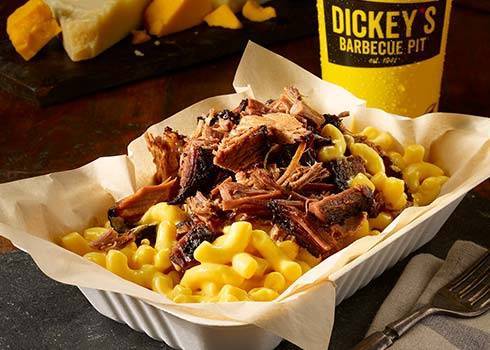 Order Brisket Mac Stack food online from Dickey Barbecue Pit store, Orlando on bringmethat.com