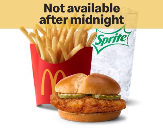 Order Crispy Chicken Sandwich Meal food online from Mcdonald's® store, WACO on bringmethat.com