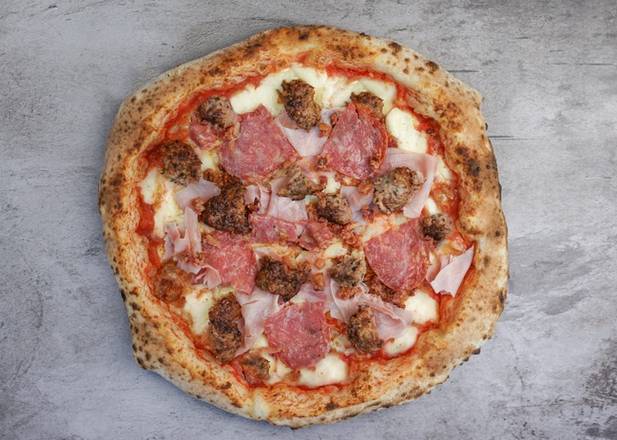 Order 10" Meat Lovers food online from Pummarola store, Coral Gables on bringmethat.com