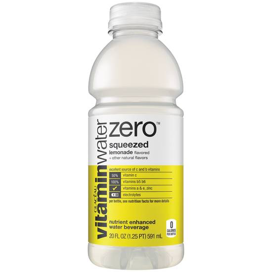 Order Vitaminwater Zero Sugar Squeezed, Electrolyte Enhanced Water W/ Vitamins, Lemonade Drink, 20 OZ food online from Cvs store, SUNNYVALE on bringmethat.com