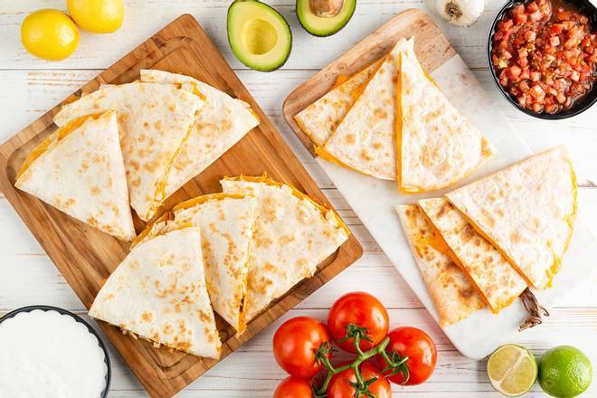 Order Cheesadilla® Family Tray (Serves 4-5) food online from Chicken Kitchen store, Miami on bringmethat.com
