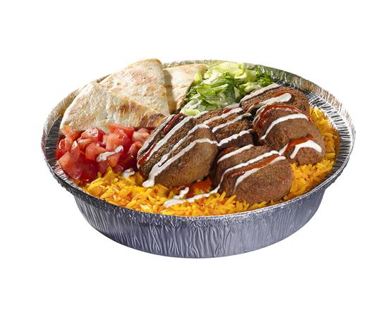 Order Falafel Platter food online from The Halal Guys store, Long Beach on bringmethat.com