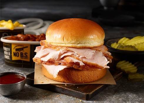 Order Turkey Classic Sandwich Plate. food online from Dickey Barbecue Pit store, Orlando on bringmethat.com
