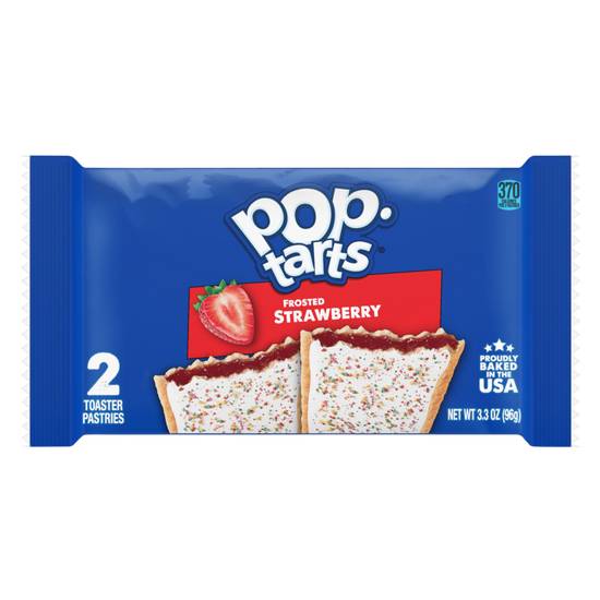 Order Pop-Tarts Frosted Strawberry Toaster Pastries 2ct food online from Everyday Needs by Gopuff store, Tampa on bringmethat.com