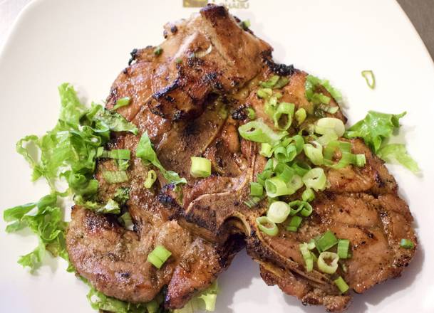 Order Grilled BBQ Pork Chop (1 pc) (돼지갈비 석쇠구이) food online from Pho32 Shabu Shabu store, Palisades Park on bringmethat.com
