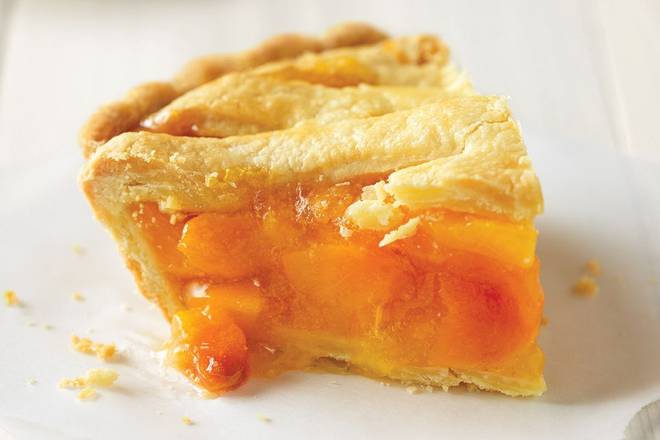 Order Peach Lattice Pie Slice food online from Village Inn store, Lakewood on bringmethat.com