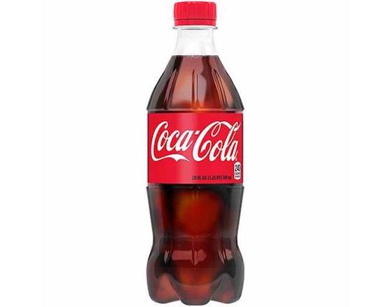Order Coca Cola (20 oz) food online from George's Market store, San Francisco on bringmethat.com