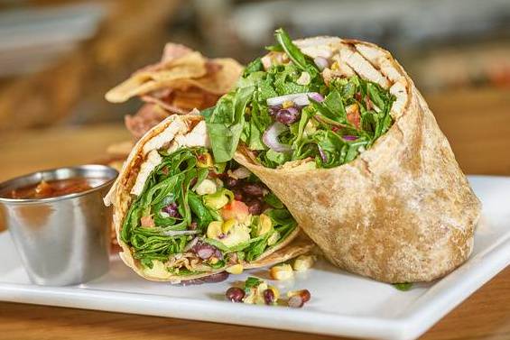 Order Southwest Spicy Chicken Wrap food online from HS Green store, Houston on bringmethat.com
