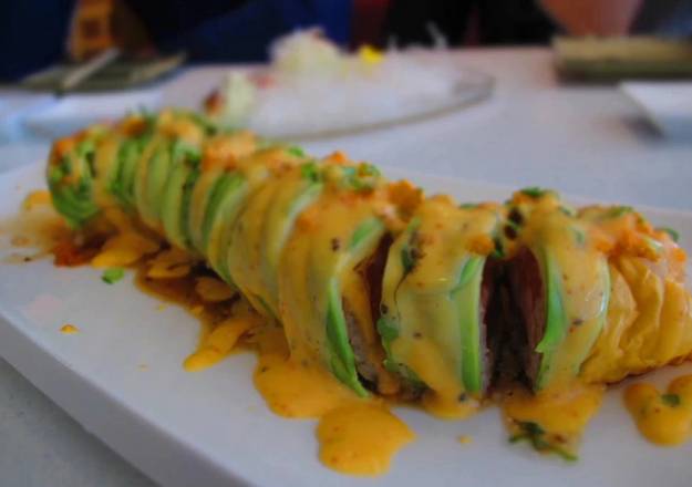 Order *PlayBoy Roll food online from Mikado Sushi store, Grand Rapids on bringmethat.com