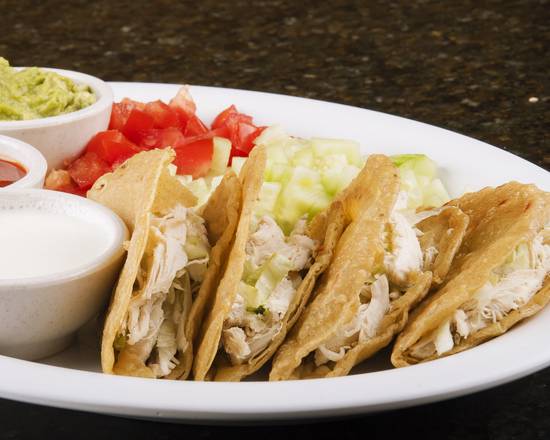 Order Chicken Taco food online from Chihua Restaurant & Bar store, El Paso on bringmethat.com