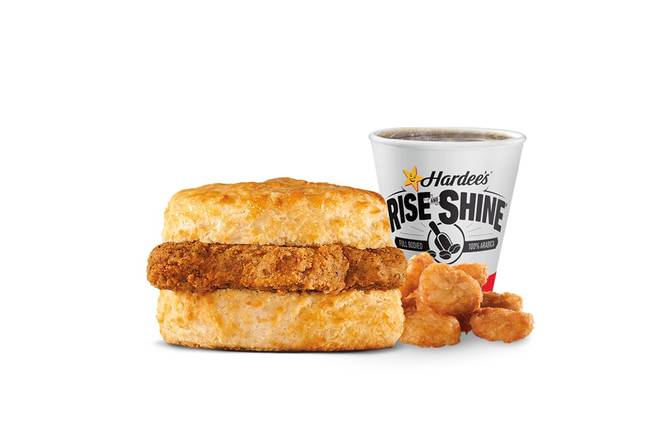 Order Country Fried Steak Biscuit Combo food online from Hardee store, Brooksville on bringmethat.com