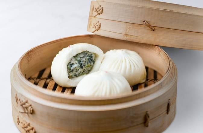 Order (Steam-At-Home) Vegetable & Kurobuta Pork Buns (5 each) food online from Din Tai Fung store, Seattle on bringmethat.com