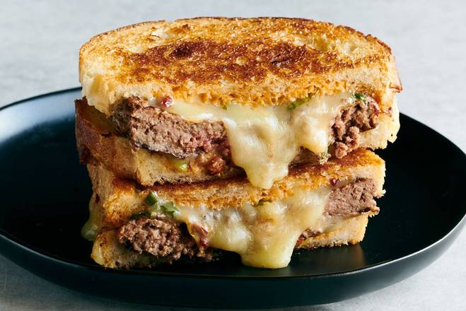Order Super Patty Melt food online from Grilled Cheesin store, Fort Myers on bringmethat.com