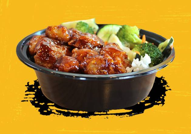 Order Mad Spicy Orange Chicken Bowl food online from Teriyaki Madness store, Boca Raton on bringmethat.com